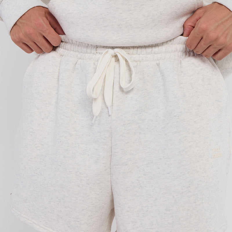 Unisex White Minimalist Fleece Hoodie & Jogger Set Neutral Lounge Set