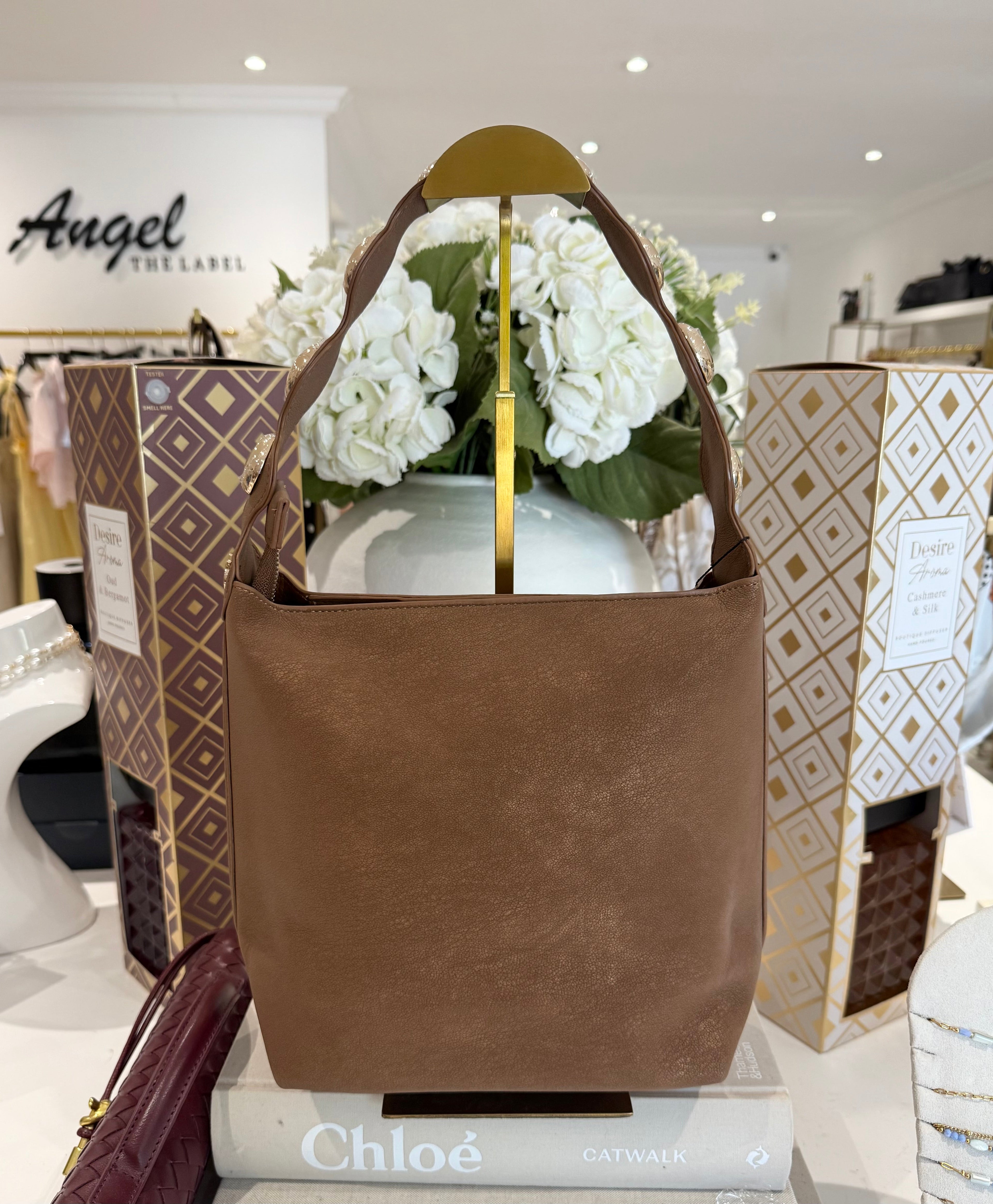 Gold Disk Handle Bag (2 Colours)