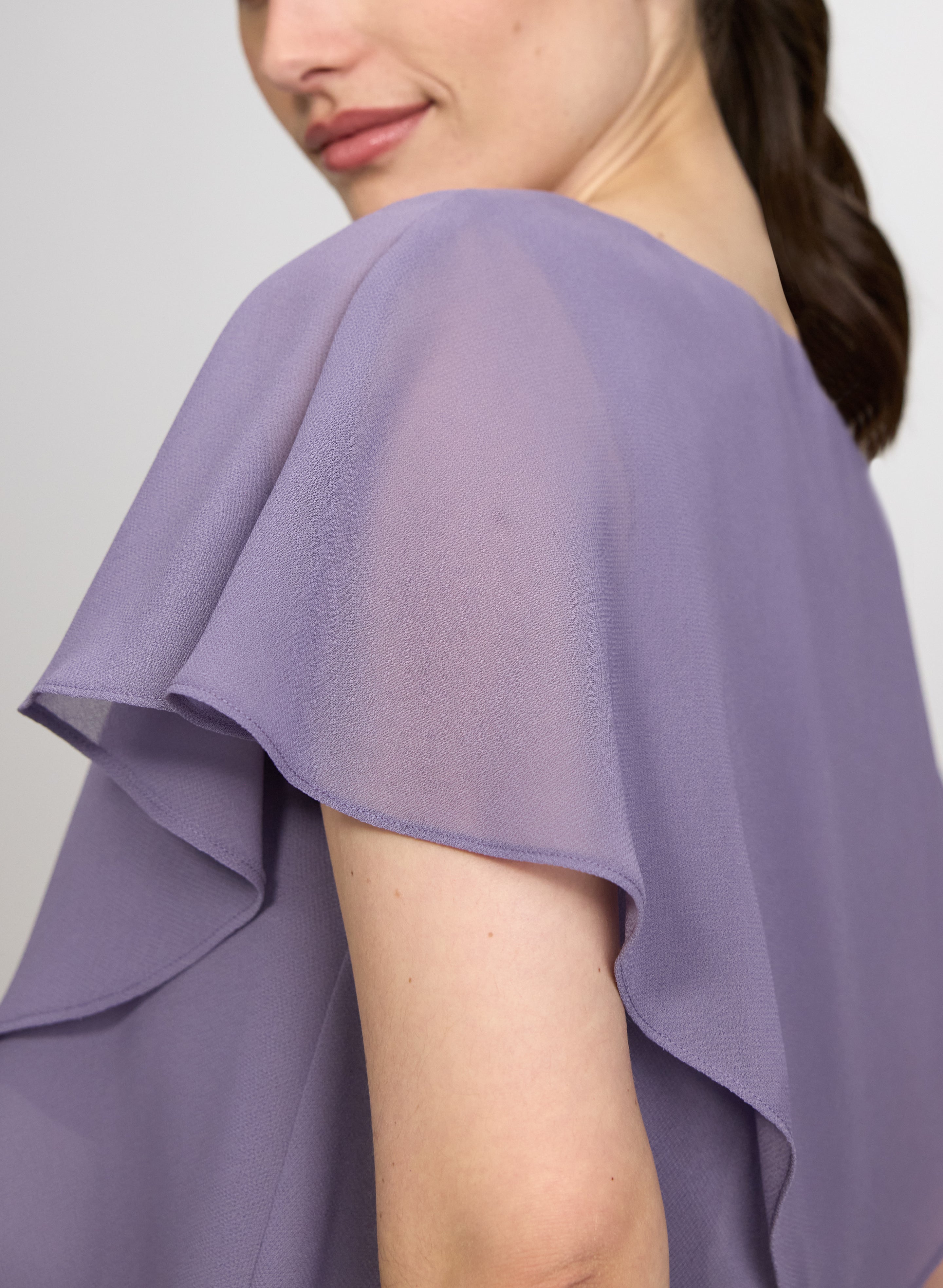 Tiered Capelet Dress