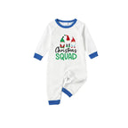 Christmas Holiday Family Blue Pajama Set Featuring Christmas Gnome Pattern