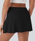 SoftlyZeroTM QuickDry High Waisted Butt Lifting Tie Front 2-in-1 Mini Yoga Skirt with Pocket
