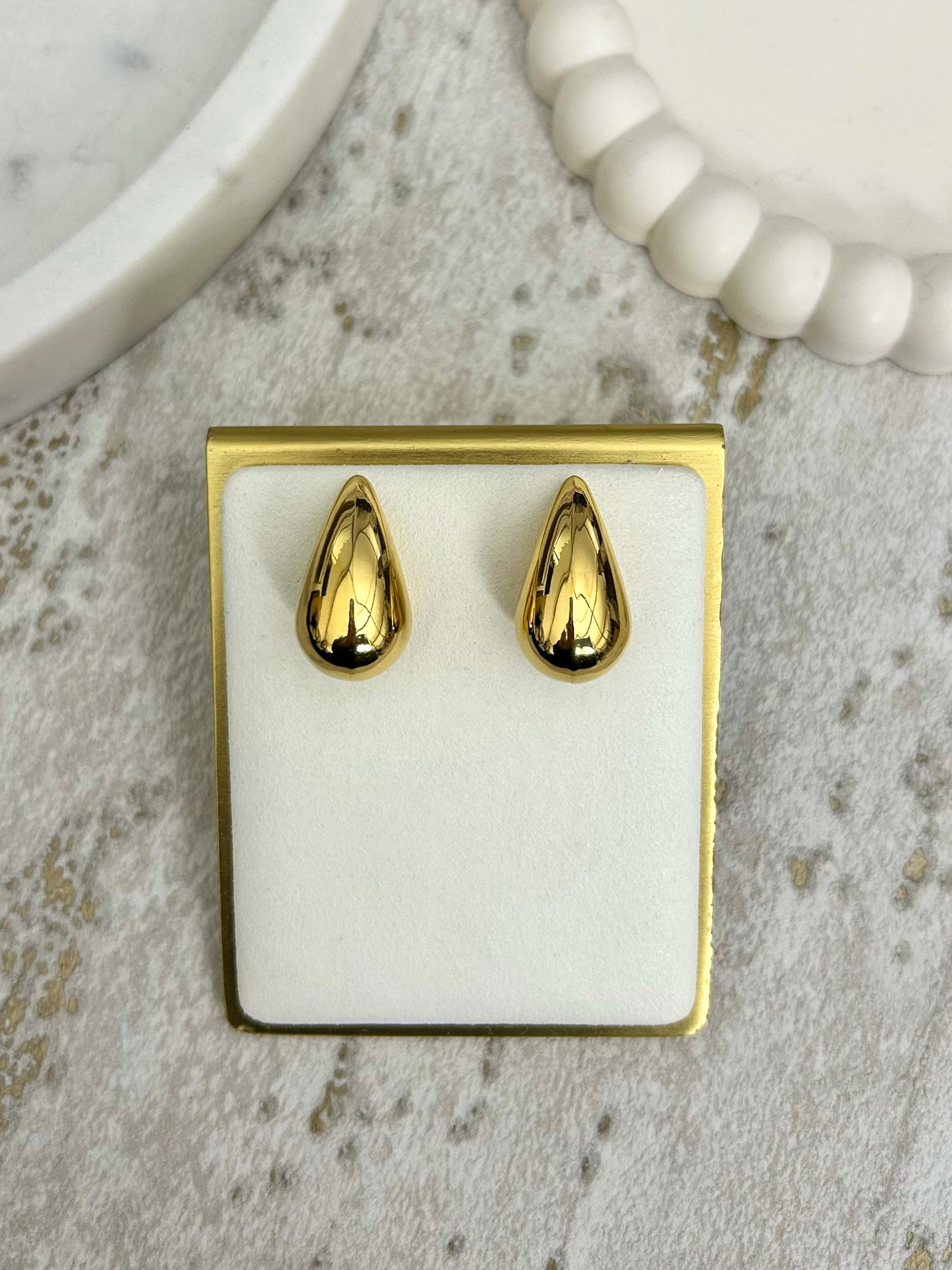 Large Teardrop Chunky Earrings (5 Styles)