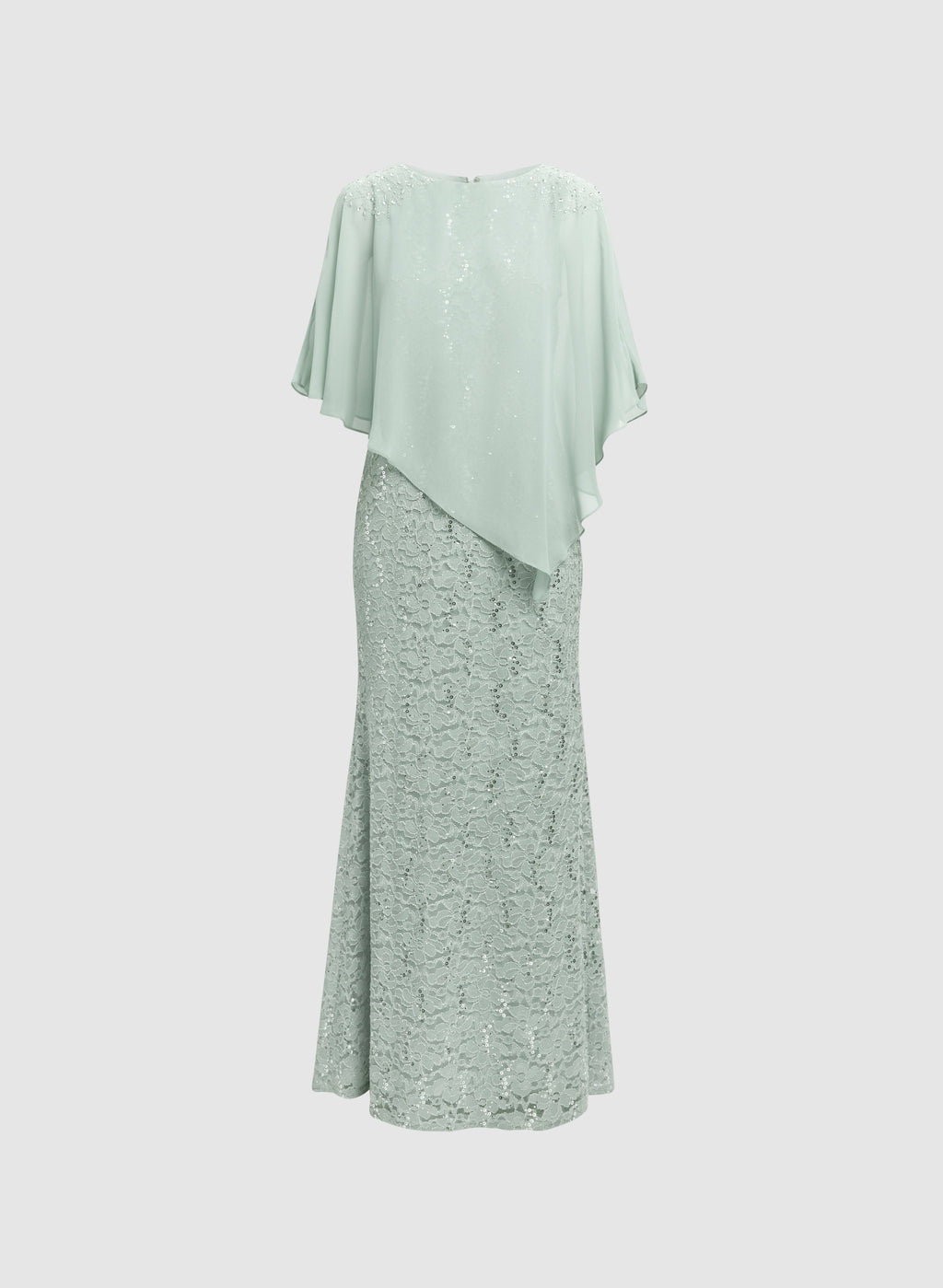 Lace Capelet Overlay Dress
