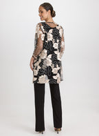 Lace Jacket, Top & Pants Set