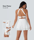 Lace 2-in-1 Mini Dance Active Dress with Pockets-Easy Peezy