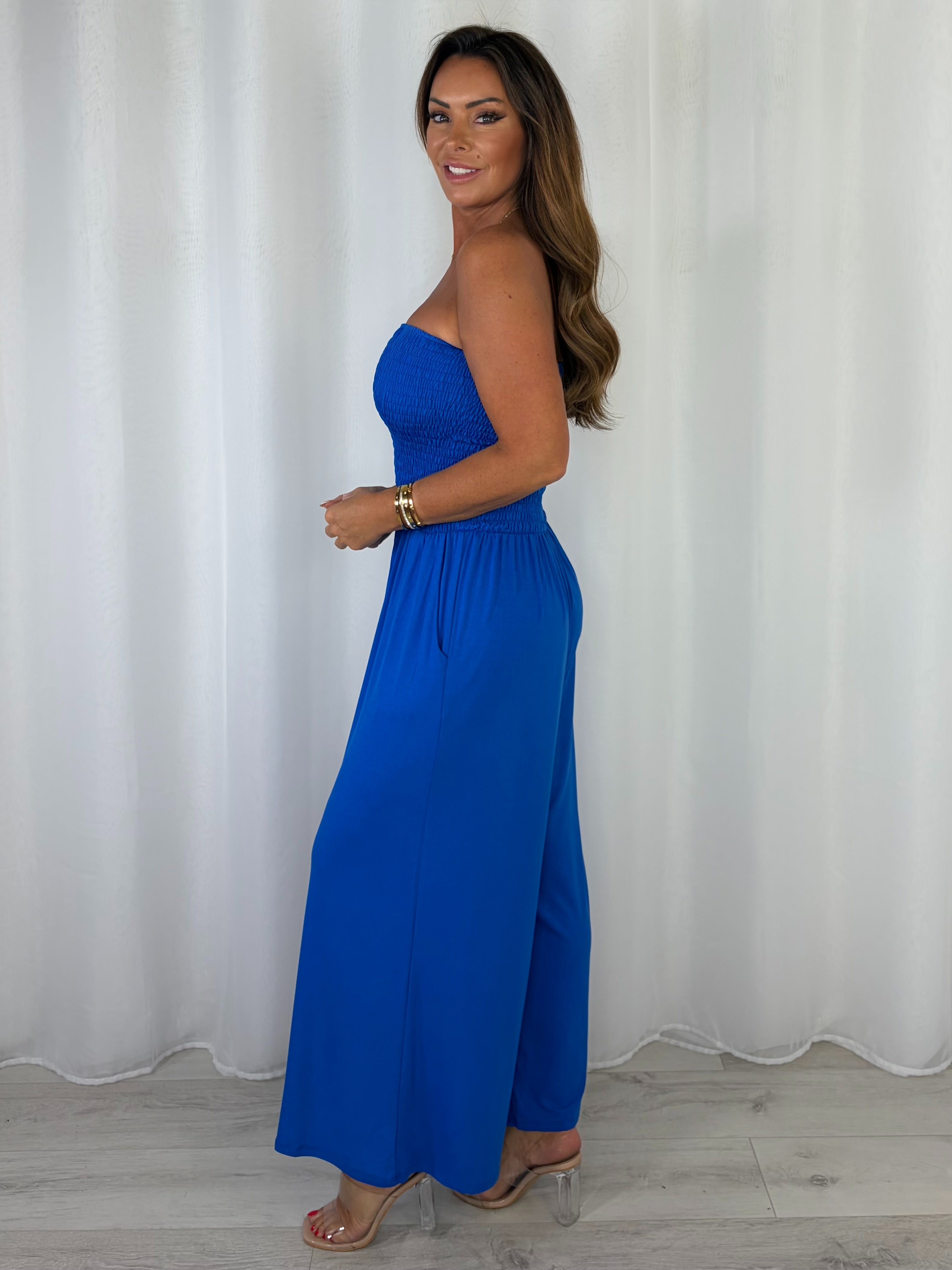 Smocked Bandeau Jumpsuit (6 Colours)