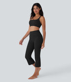 UltraSculptTM SoCinched High Waisted Tummy Control Cropped Yoga Bootcut Leggings with Pockets