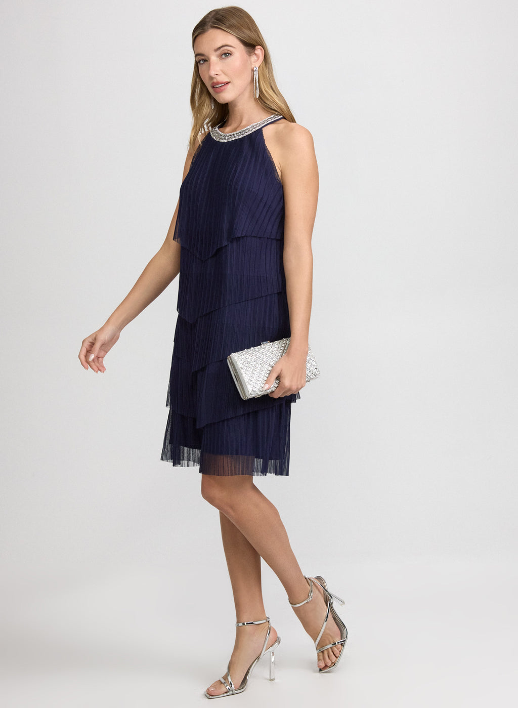 Tiered Mesh Dress