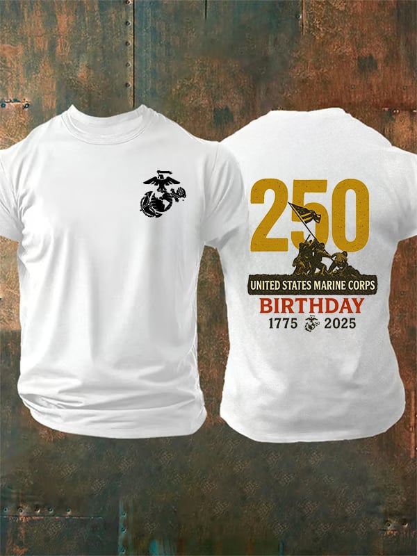 Men's  UNITED STATES MARINE CORPS BIRTHDAY Print T-Shirt