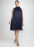 Tonal Pearl Embellished Dress