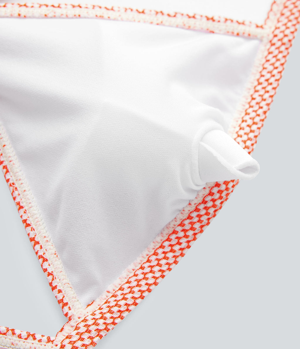 Tie Back Gingham Bikini Top Swimsuit