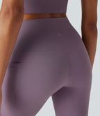 UltraSculptTM Cool Quick Dry SoCinched High Waisted Tummy Control Hiking Biker Shorts 7'' with Pockets-UPF 50+