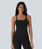 UltraSculptTM Cool Quick Dry Molded Cups Yoga Cami Top-UPF50+