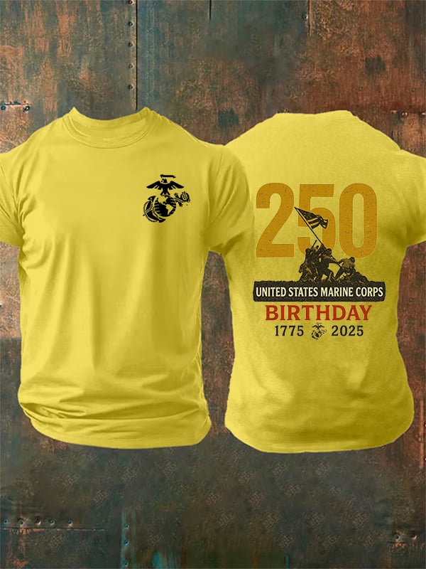 Men's  UNITED STATES MARINE CORPS BIRTHDAY Print T-Shirt