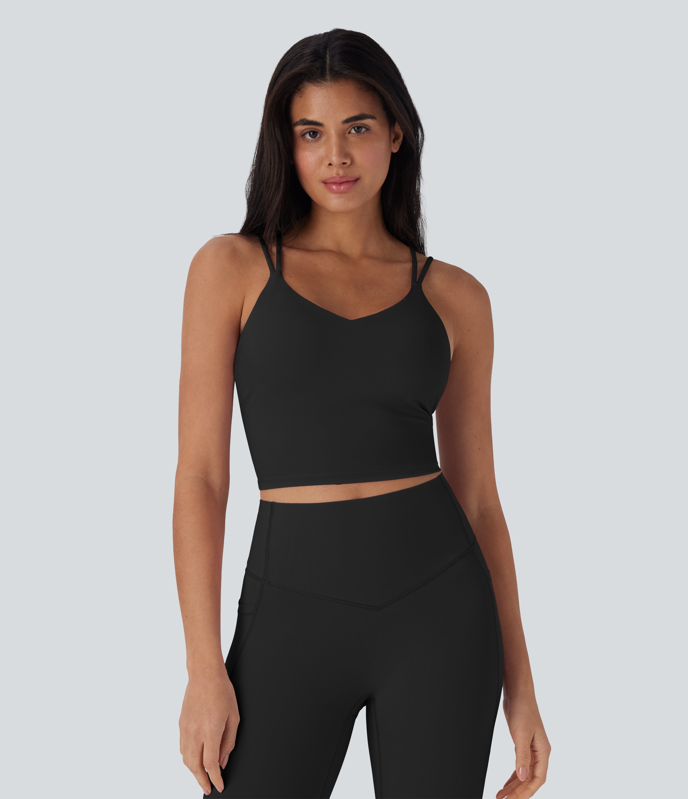 UltraSculptTM Cool Quick Dry Cropped Yoga Tank Top-UPF50+