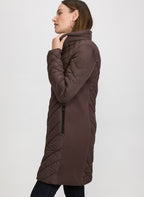 Bernardo - Quilted Scuba Detail Coat