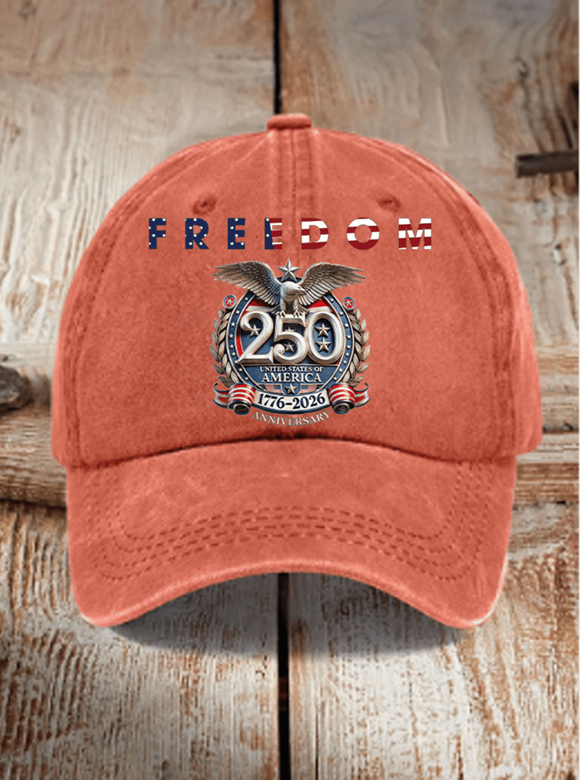 Unisex  American 250th Print  Casual  Hat