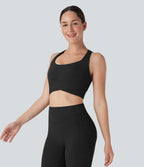 Medium Support Push Up Running Sports Bra