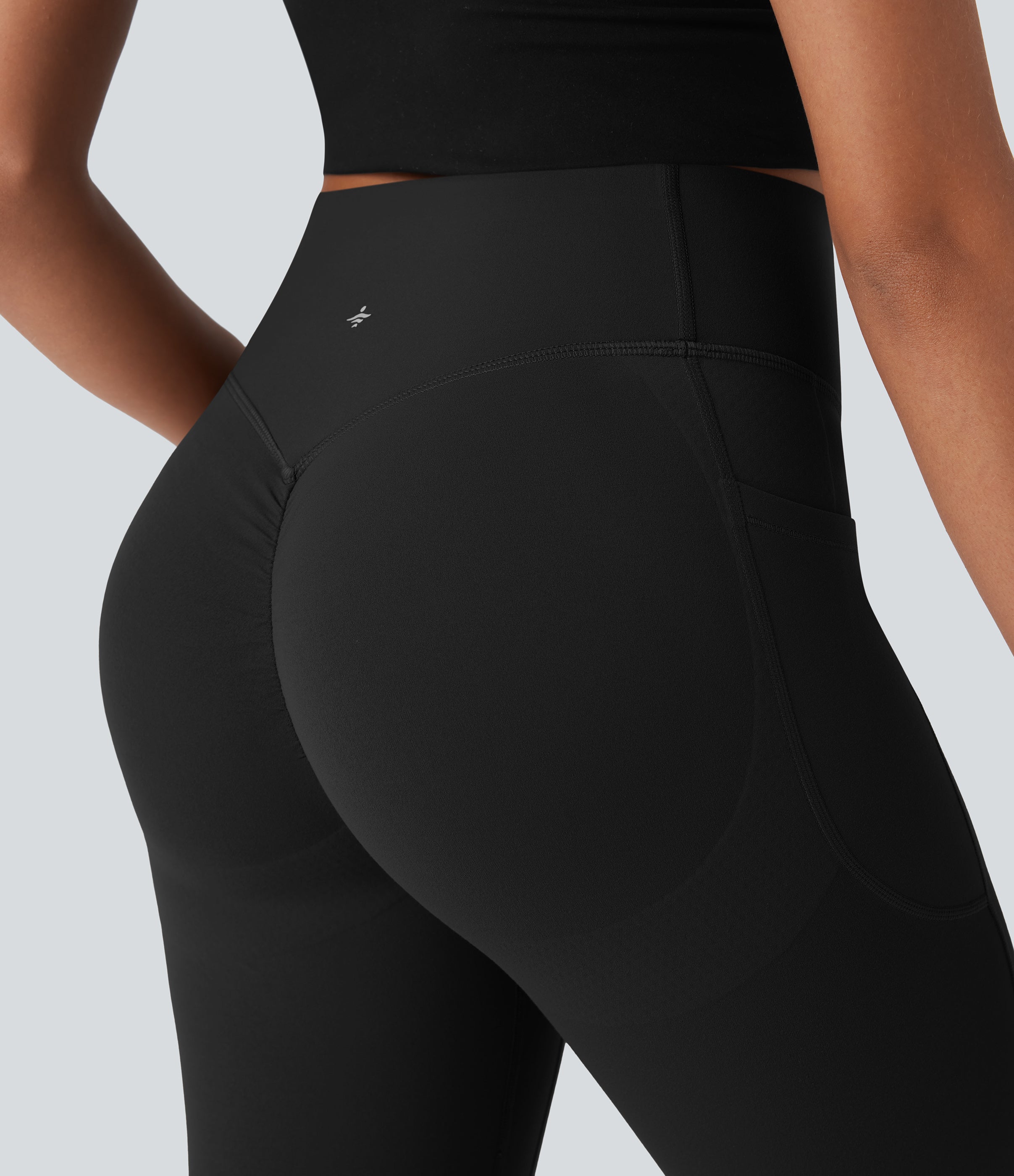 UltraSculptTM SoCinched High Waisted Scrunch Butt Lifting Tummy Control Side Pocket Shaping Workout Biker Shorts 9''