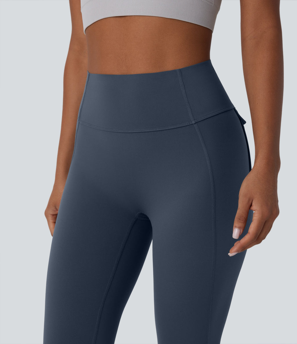 UltraSculptTM SoCinched High Waisted Tummy Control Yoga Bootcut Leggings with Pockets