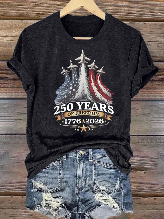 Women's  250 YEARS OF FREEDOM Print T-Shirt