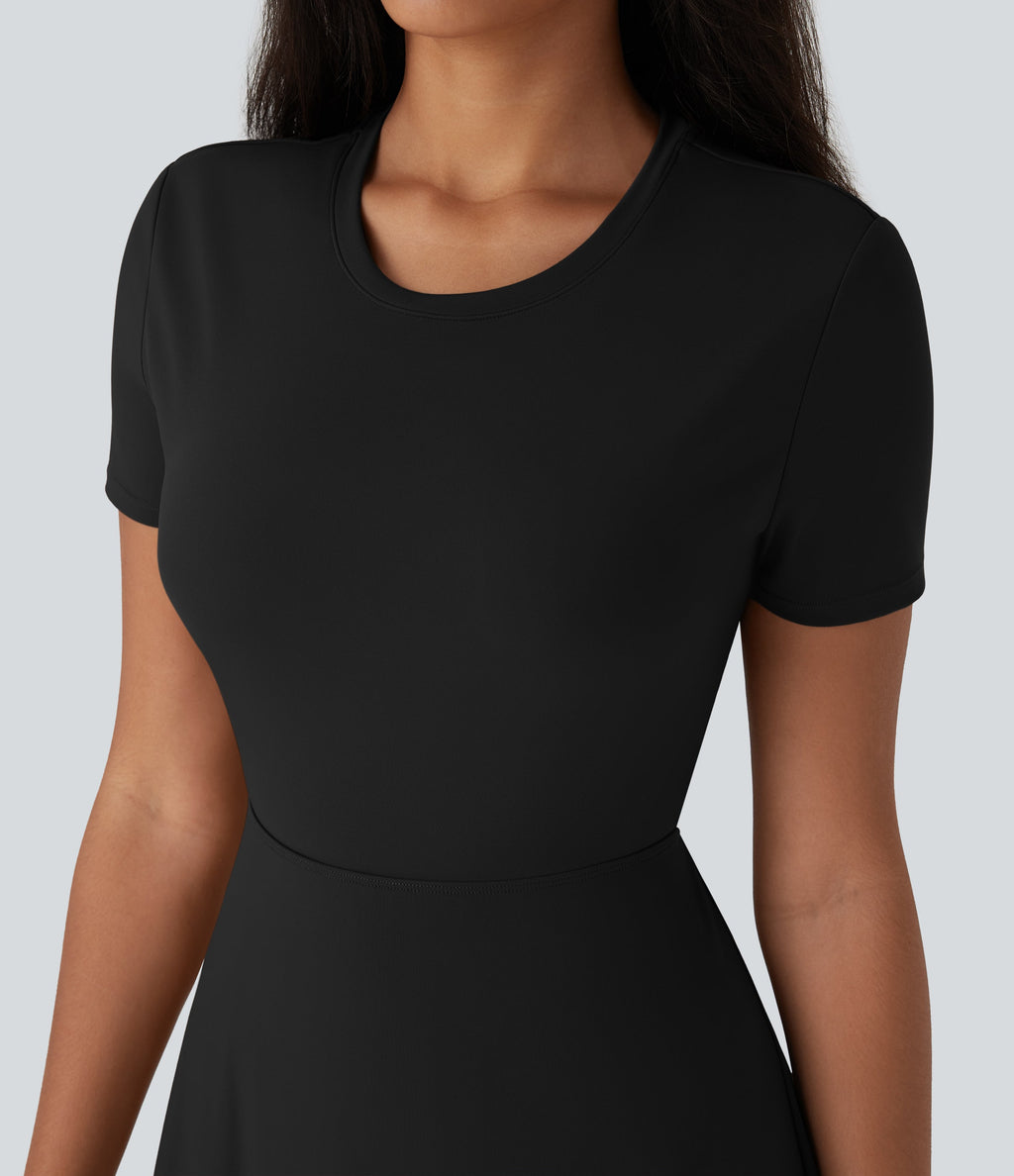 Cut Out Flare Mini Dance Active Dress-D/DD/DDD/F Cups