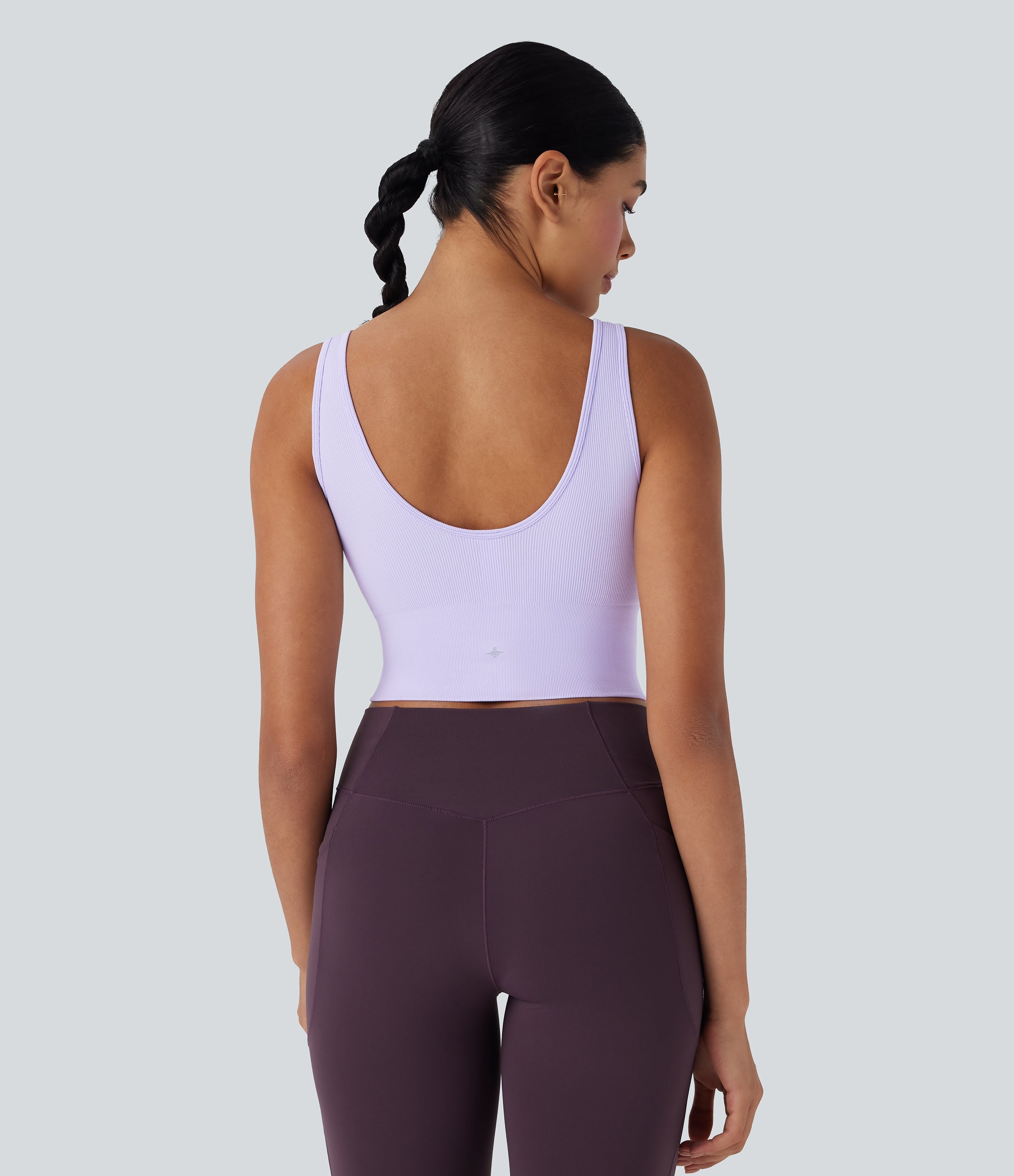 Seamless Flow Cropped Yoga Tank Top