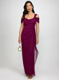 Mesh Cowl Neck Dress