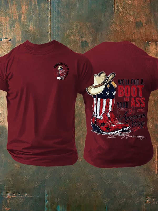 Men's WE'LL PUT A BOOT Print T-Shirt