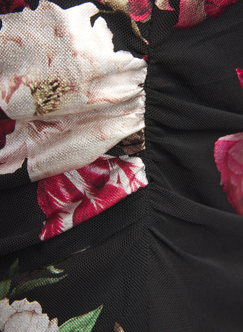 Floral Draped Dress