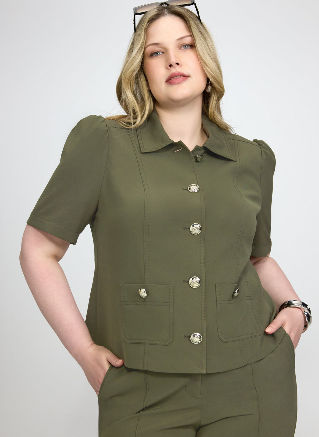 Twill Short Sleeve Jacket