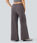 Low Rise Wide Leg Casual Cargo Pants with Pockets