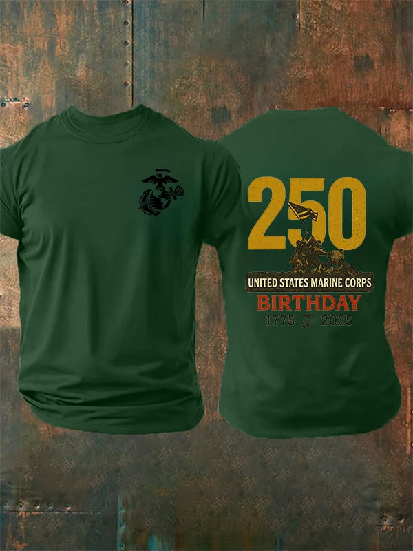 Men's  UNITED STATES MARINE CORPS BIRTHDAY Print T-Shirt