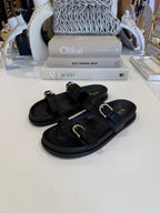 Gold Double Buckle Sandal (2 Colours)