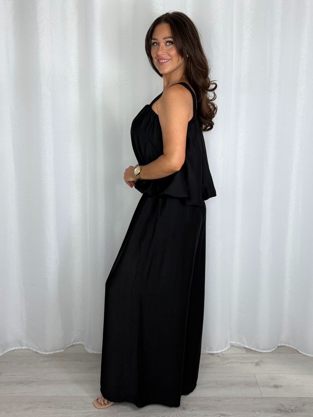 Balloon Style Thick Strap Top And Gathered Trouser Co-Ord (10 Colours)