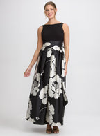 Floral Charmeuse Dress