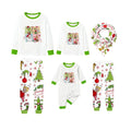 Holiday Family Christmas Pajamas Set With Cute Xmas Character Pattern Print