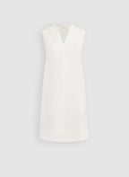 Linen-Blend Pocket Dress