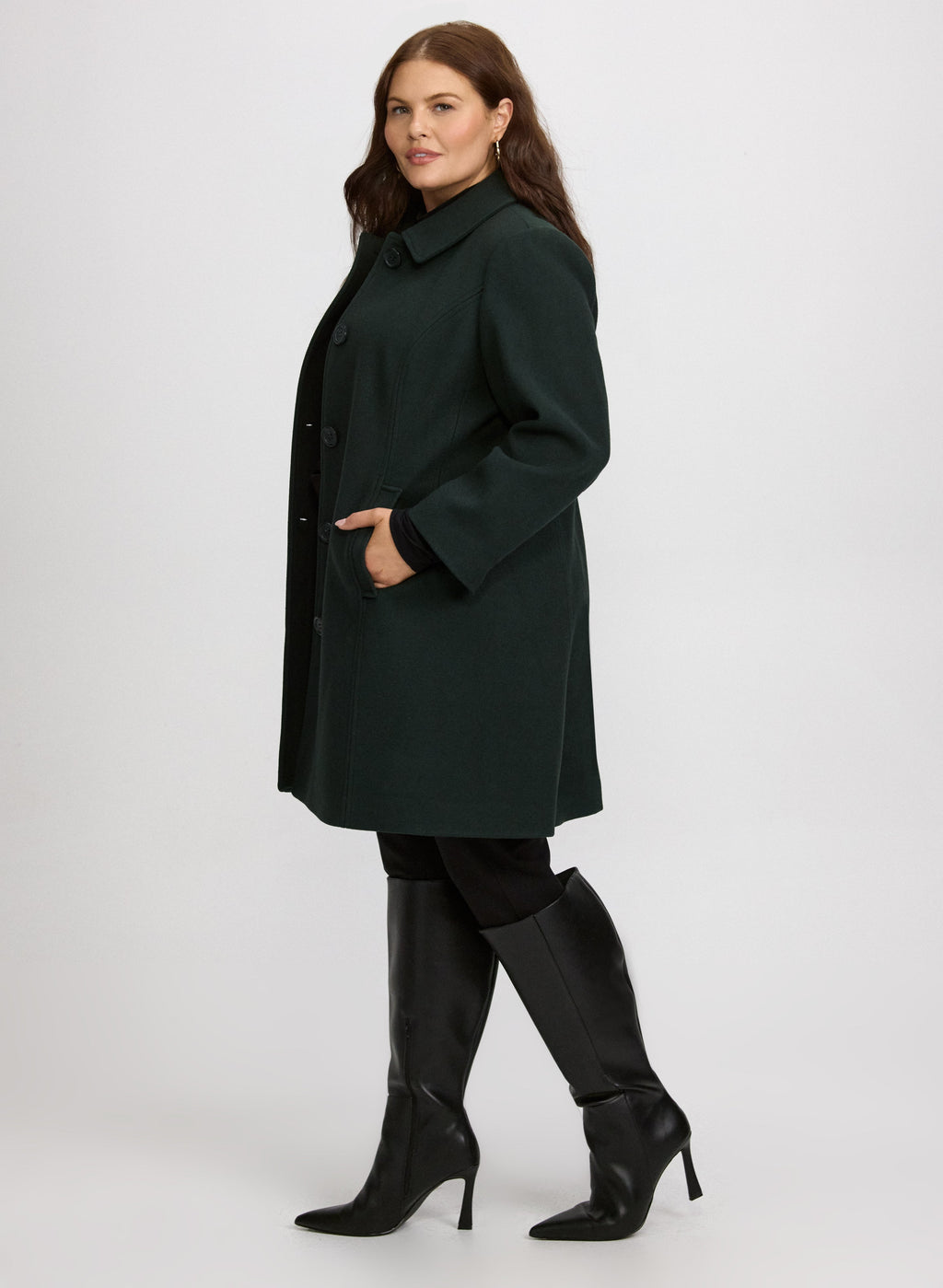 Wool-Blend Coat