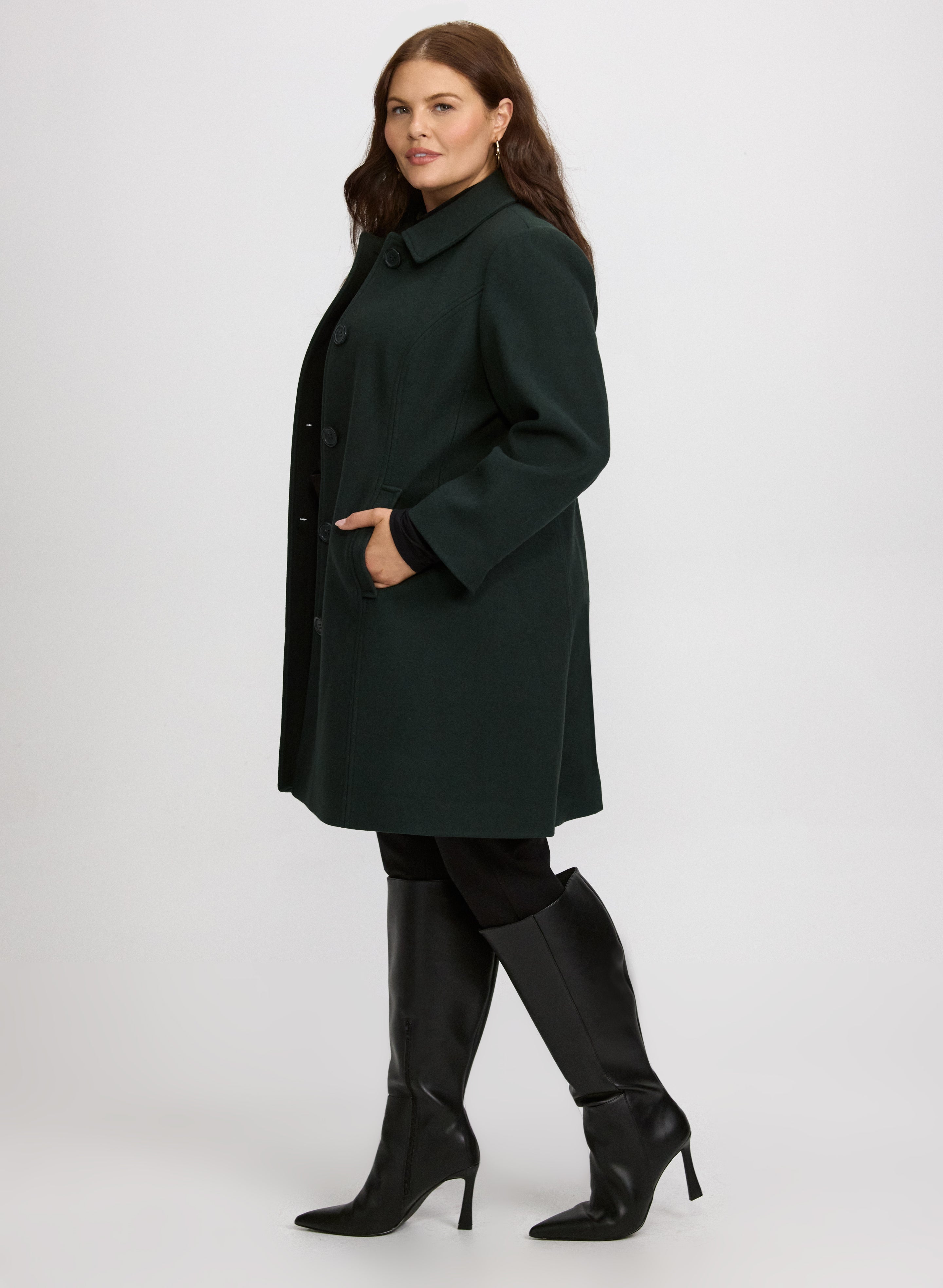 Wool-Blend Coat