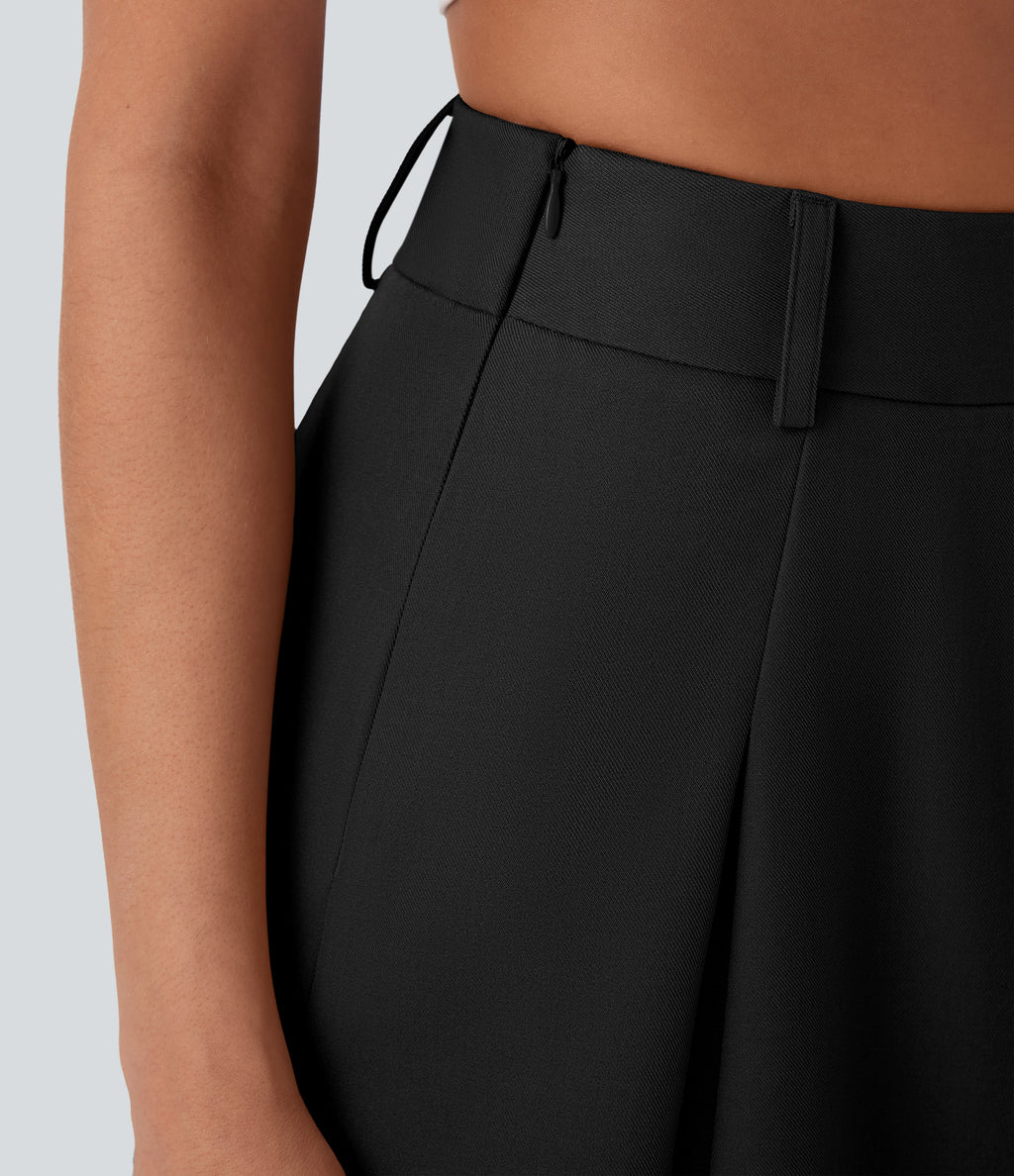 Mid Rise A-Line Mini Casual Skirt
