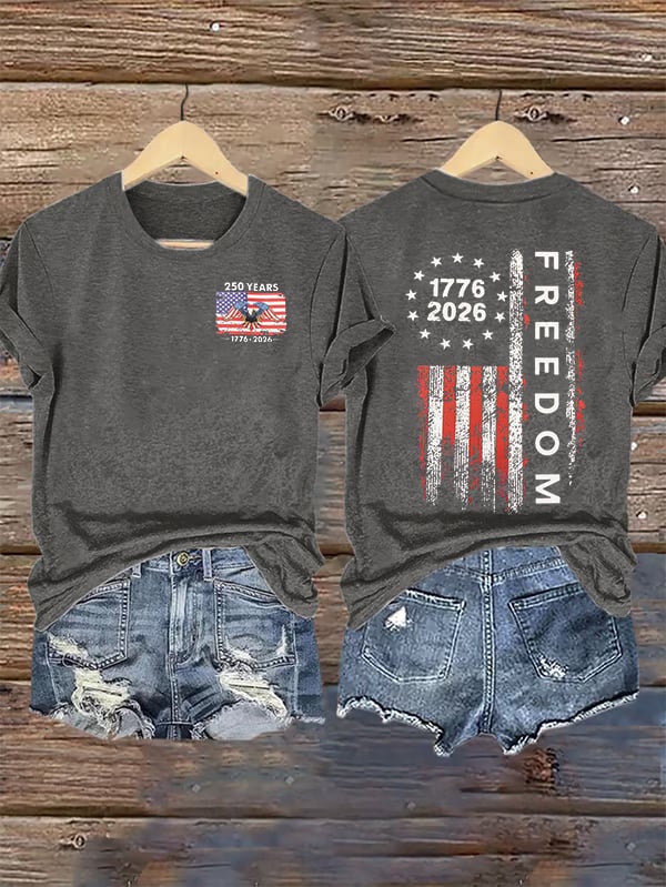 Women's  Freedom Print T-Shirt