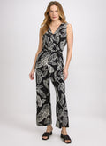 Leaf Print Jumpsuit