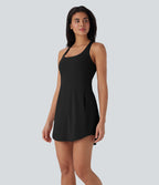 SoftlyZeroTM QuickDry 2-Piece Mini Tennis Active Dress with Pockets