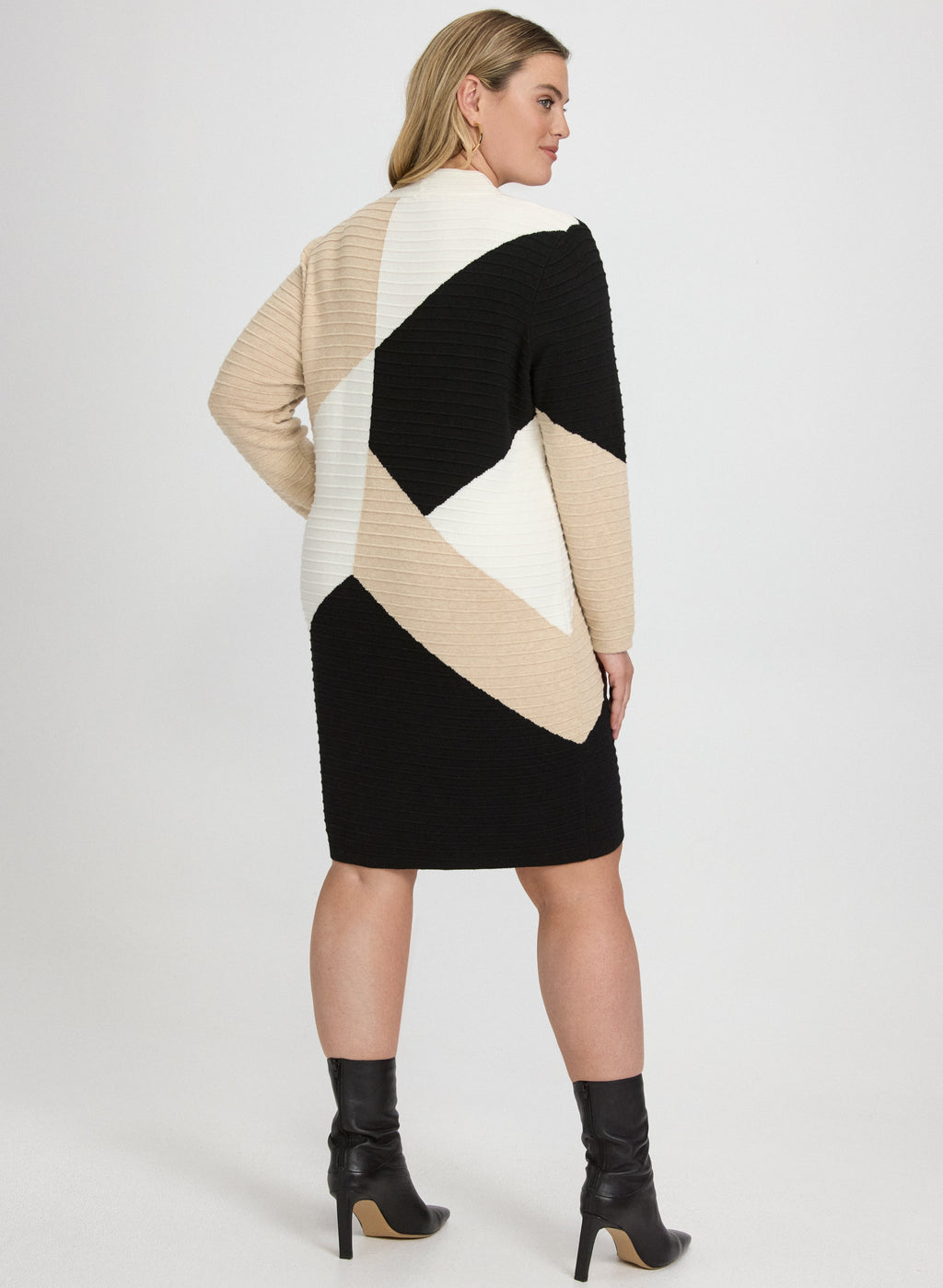 Colour Block Sweater Dress
