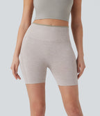 Seamless Flow High Waisted Scrunch Butt Lifting Yoga Biker Shorts 5''