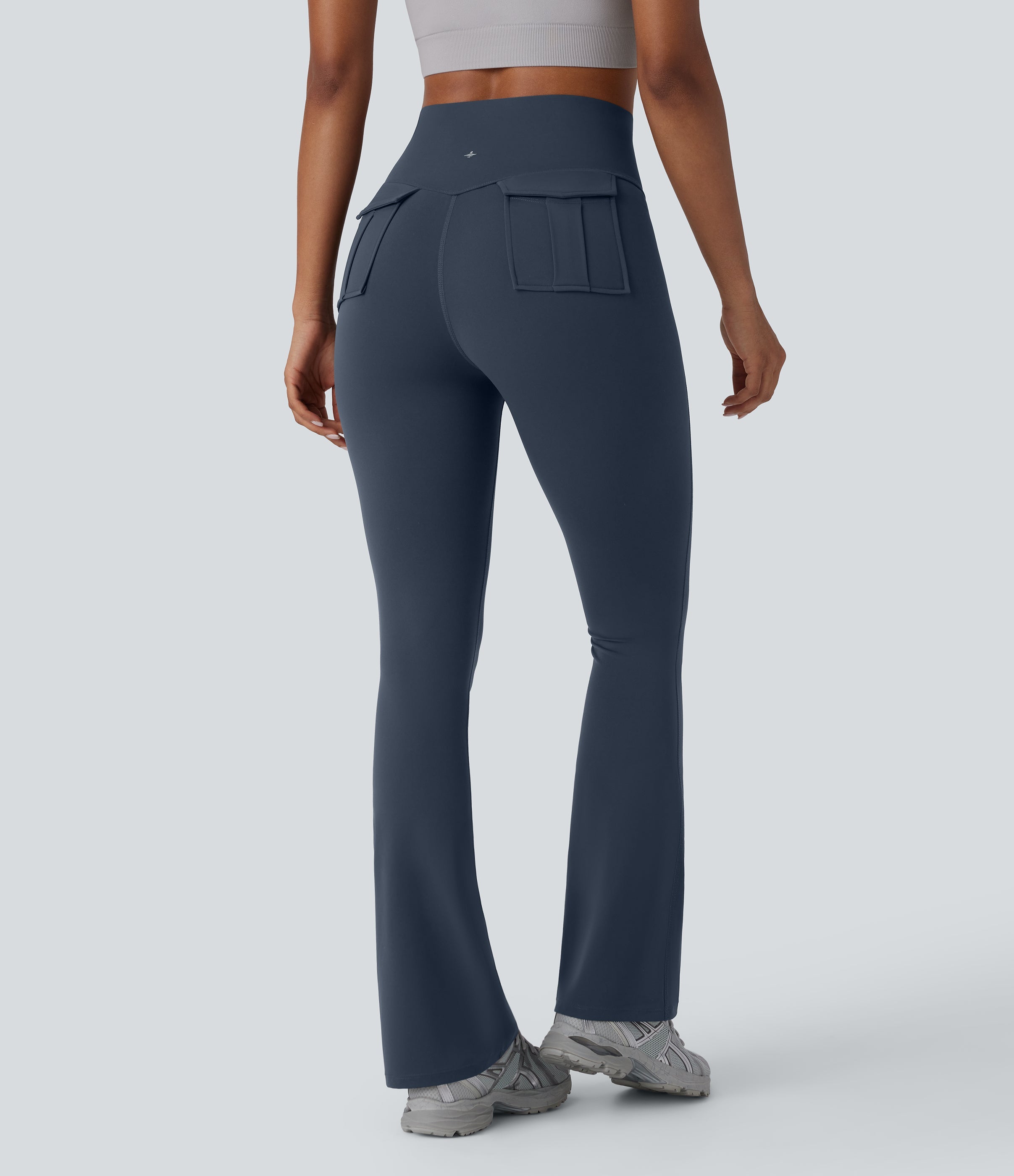 UltraSculptTM SoCinched High Waisted Tummy Control Yoga Bootcut Leggings with Pockets
