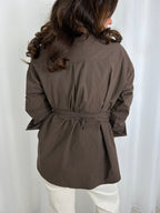 Corset Tie Up Long Sleeve Shirt (3 Colours)