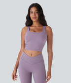 UltraSculptTM Cool Quick Dry Built-in Bra Yoga Tank Top-UPF 50+