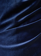 Off-The-Shoulder Velvet Dress